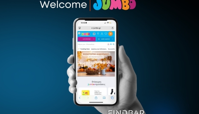 Τα Jumbo επιλέγουν το Findbar για αναβάθμιση της on-site αναζήτησης